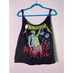 Vintage 1994 METALLICA “…And Justice For All” Band Tank Top Black Womens Size XL